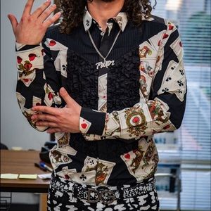 Dolce & Gabbana Gold Long Sleeve Button Up Shirt